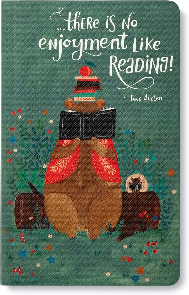 Compendium Softcover Journal - There is no enjoyment like reading! – A Write Now Journal with 128 Lined Pages, 5”W x 8”H - Image 1